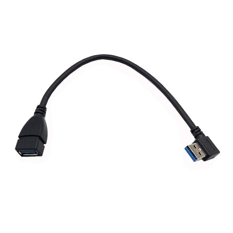 Seadream 2Pack SuperSpeed USB 3.0 Right Angle Male to Female Extension Cable - Right Angle - Image 3